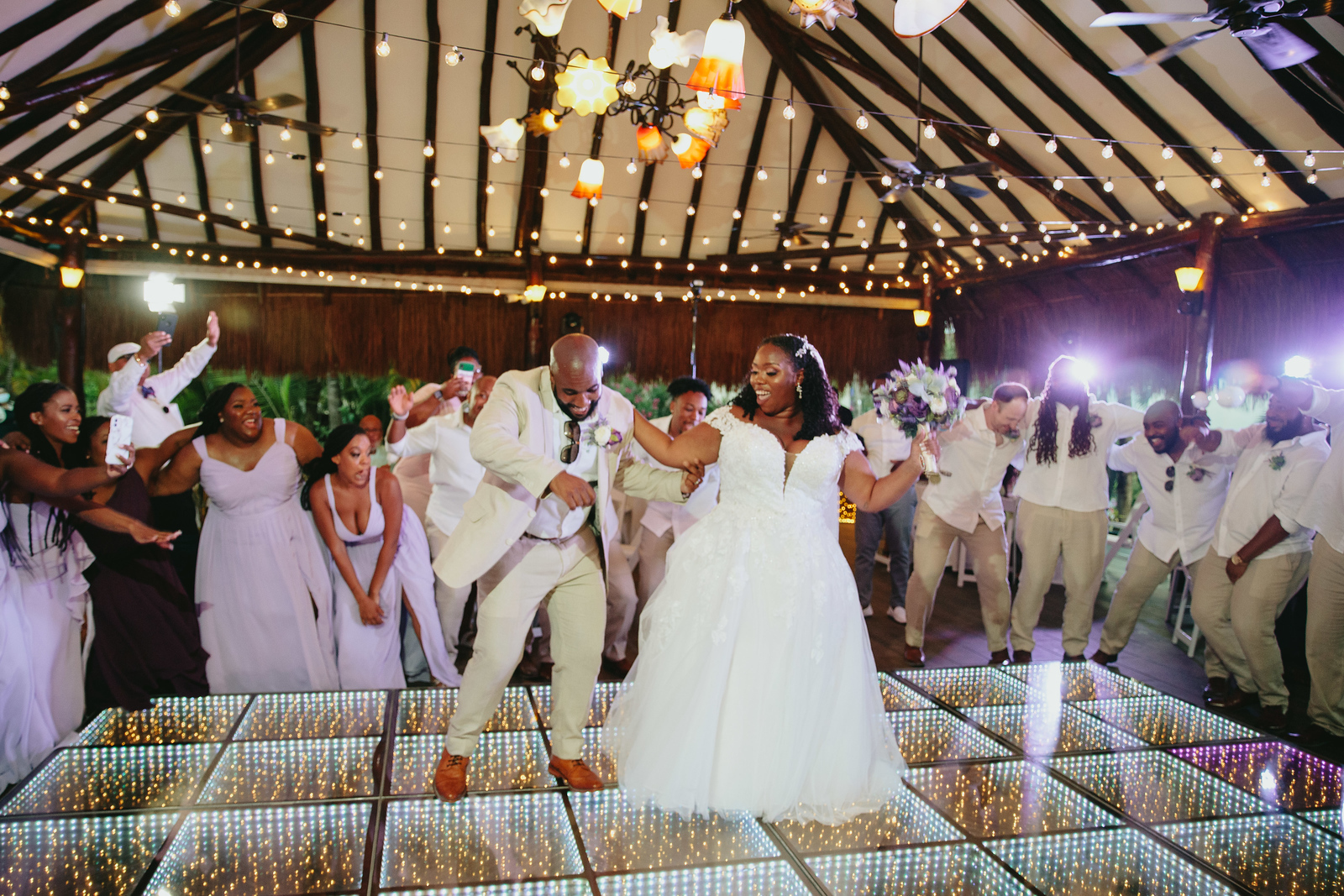 destination wedding - dance floor - mexico venue ideas