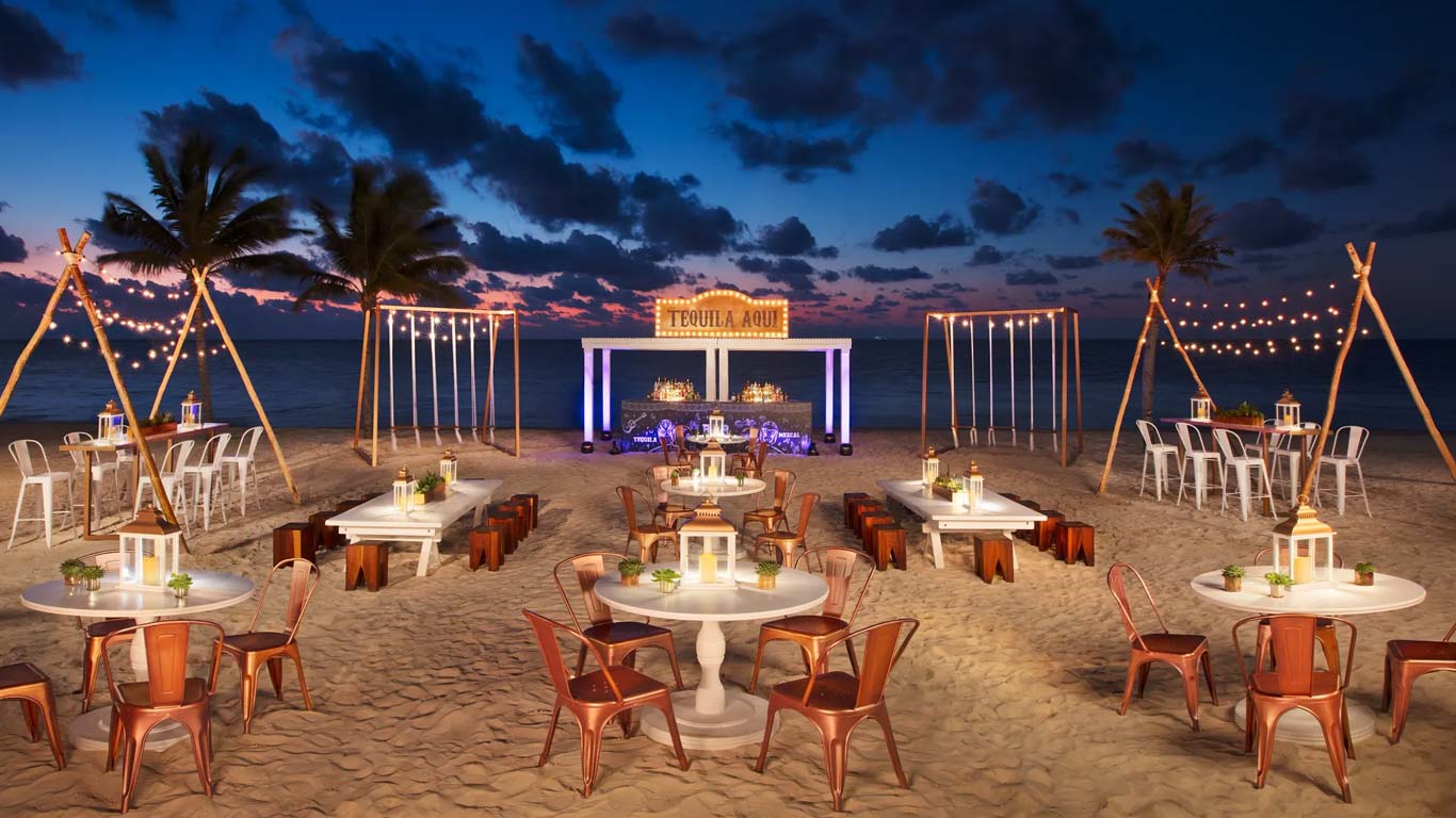 secrets riviera cancun beach destination wedding