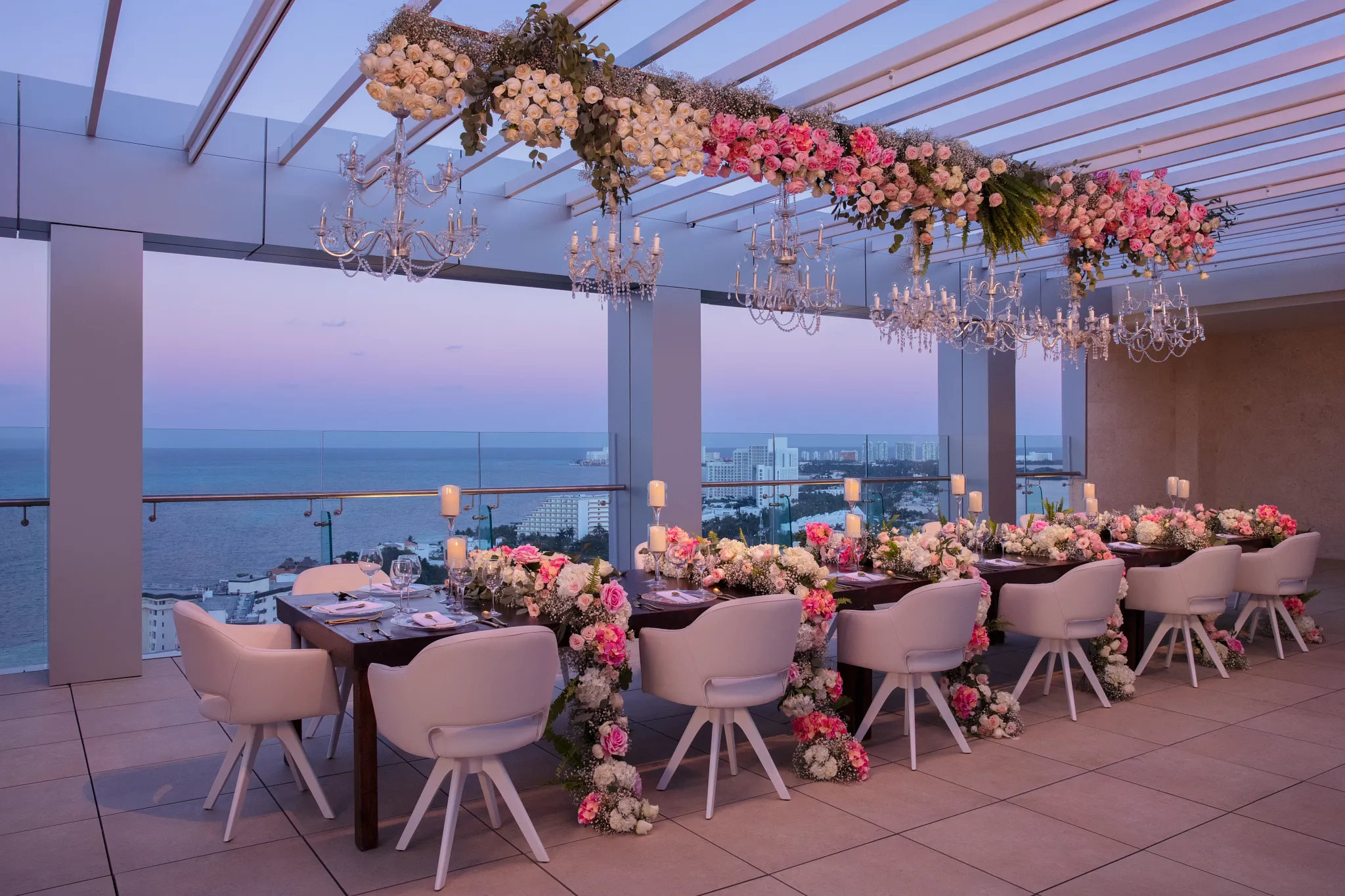 breathless cancun soul xhale club terrace banquet wedding inspiration