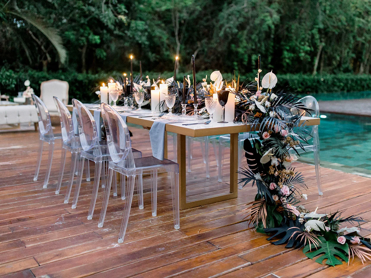 grand velas riviera maya poolside wedding inspiration