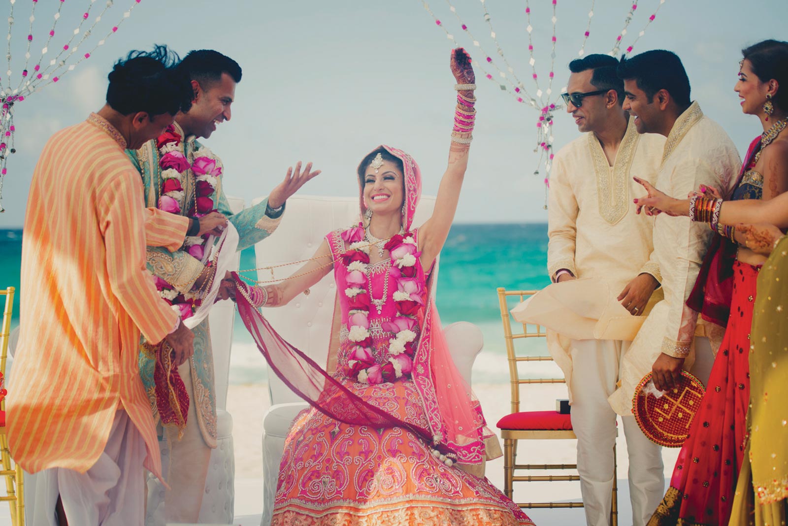 hard rock punta cana indian wedding inspiration beach wedding